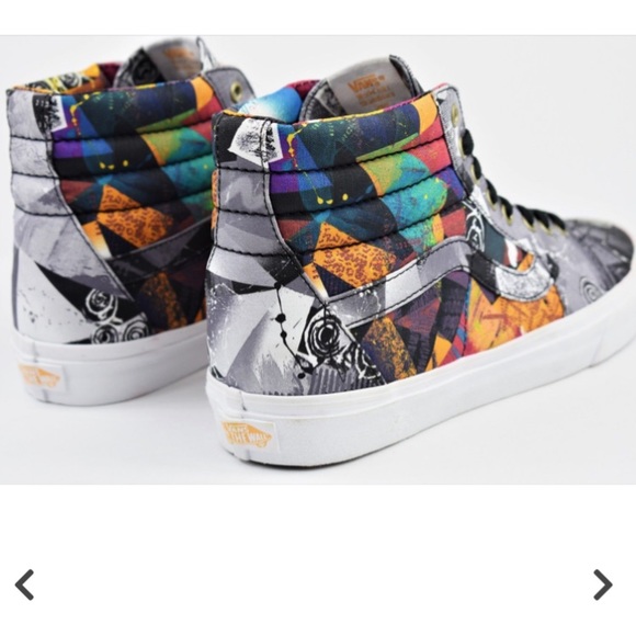 Vans sk8 -hi abstract multi sneaker shoes new - Picture 3 of 3